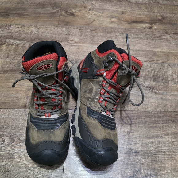 KEEN Men\'s Brown and Red Hiking Boots Size 10 main image 10